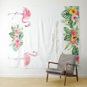 Aloha Tropical Flowers Weddenschap Foto Booth Prop Wandkleed (In Situ (horizontaal))