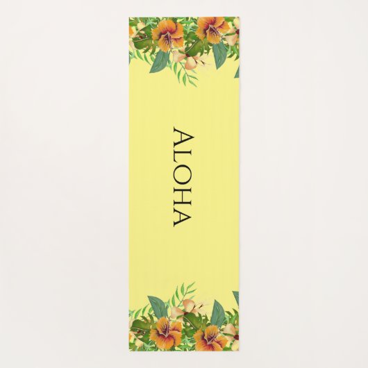 Aloha Tropical Flowers Yogamat (Achterkant)