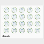 Aloha Tropical Greenery Beach bruiloft Dank u Ronde Sticker (Vel)