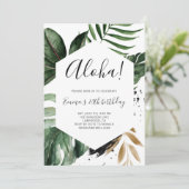 Aloha Tropical Greenery Birthday Party (Staand voorkant)