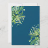 Aloha Tropical Greenery Luau Birthday Party Kaart (Achterkant)