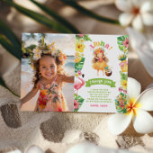 Aloha Tropical Hawaii luau foto dank u kaart