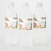 Aloha Tropical Hawaiian Baby shower Waterfles Etiket (Flessen)