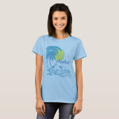 Aloha Tropical Hawaiian Design T-shirt (Voorkant volledig)