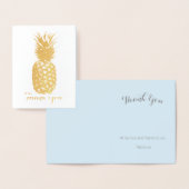 Aloha Tropical Hawaiian Gold Pineapple Bedankt Folie Kaarten (Display)