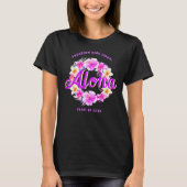 Aloha Tropical Hawaiian Luau Afstuderen T-Shirt (Voorkant)