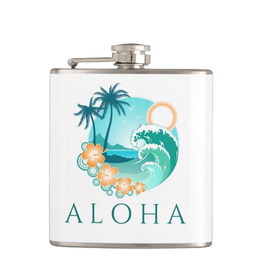 Aloha Tropical Heupfles (Voorkant)