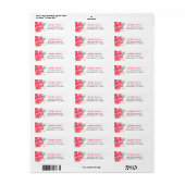Aloha Tropical Hibiscus Return Address Etiket (Full Sheet)