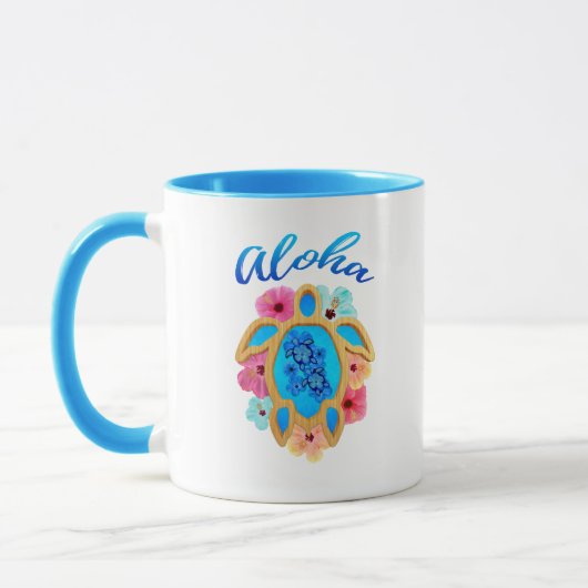 Aloha Tropical Honu Zee Turtle Mok (Links)