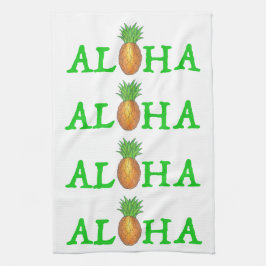 ALOHA Tropical Island Hawaiian Pineapple Towel Theedoek