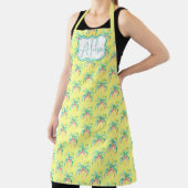 Aloha Tropical Island Palm All-Over Print Apron Schort (Insitu)