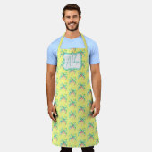 Aloha Tropical Island Palm All-Over Print Apron Schort (Gedragen)