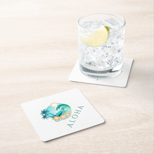 Aloha Tropical Kartonnen Onderzetters (Insitu)