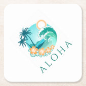 Aloha Tropical Kartonnen Onderzetters (Voorkant)