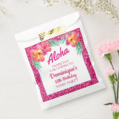 Aloha Tropical Luau Birthday Party Bedankzakje (Gezegeld)