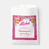 Aloha Tropical Luau Birthday Party Bedankzakje (Voorkant)