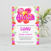 Aloha Tropical Luau Bridal Shower Kaart (Staand voorkant)