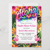 Aloha Tropical Luau Couples Bridal Shower Kaart (Voorkant)
