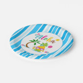 Aloha Tropical Luau Party Papieren Bordje (Gekanteld)