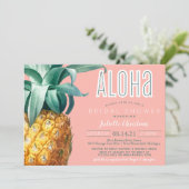 Aloha Tropical Luau Summer Vrijgezellenfeest Kaart (Staand voorkant)