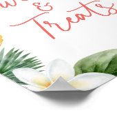 Aloha Tropical Luau Verjaardag Sweets en Treats Poster (Hoek)