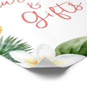 Aloha Tropical Luau Verjaardagskaarten en Cadeaubo Poster (Hoek)