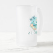 Aloha Tropical Matglas Bierpul (Voorkant rechts)
