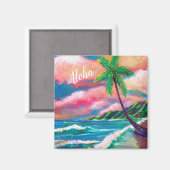 Aloha Tropical Na Pali Coast van Kauai Magnet (Voorkant / Achterkant)