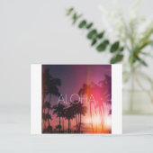 Aloha Tropical Night Briefkaart (Staand voorkant)