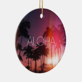 Aloha Tropical Night Keramisch Ornament (Rechts)