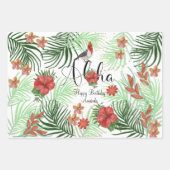  Aloha Tropical Paradise Gift Inpakpapier Vel (Voorkant)