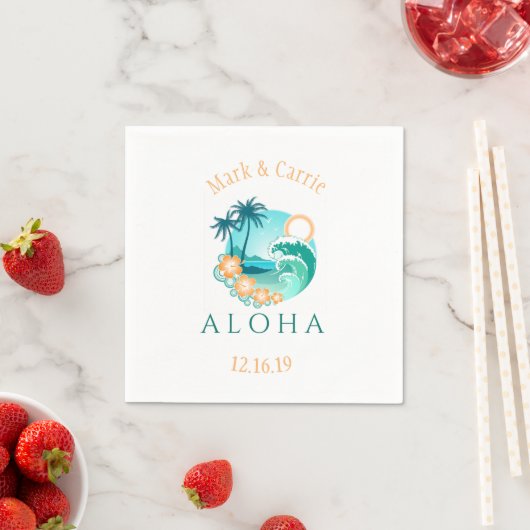Aloha Tropical Personalized Servet (Insitu)