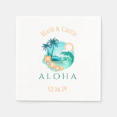 Aloha Tropical Personalized Servet (Voorkant)