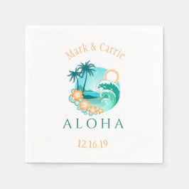 Aloha Tropical Personalized Servet