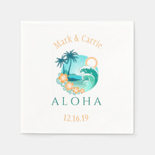 Aloha Tropical Personalized Servet