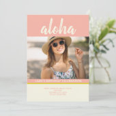 Aloha Tropical Pineapple Foto Kaart (Staand voorkant)