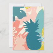 Aloha Tropical Pineapple Foto Kaart (Achterkant)