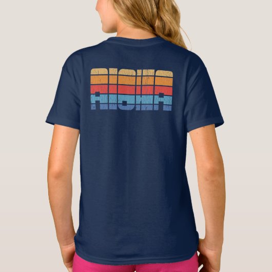 Aloha Tropical Road Trip Matching Family Daughter T-shirt (Achterkant)