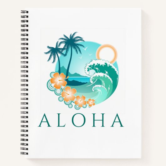 Aloha Tropical Spiral Notitieboek (Voorkant)