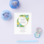 Aloha Tropical Summer Beach Weddenschap Flyer (Enkel)