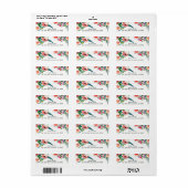 Aloha Tropical Summer Floral Vrijgezellenfeest Chi Etiket (Full Sheet)