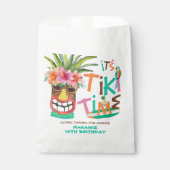 Aloha Tropical Tiki Birthday Bedankt Bedankzakje (Voorkant)