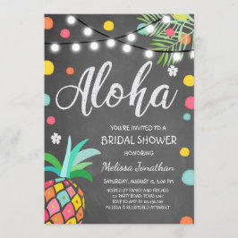Aloha Tropical Vrijgezellenfeest nodigen Hawaii Lu Kaart