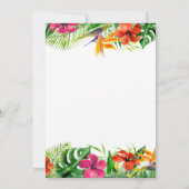 Aloha Tropical Waterverf Shower-uitnodiging Kaart (Achterkant)