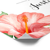 Aloha Tropical Wedding Welcome Poster (Hoek)