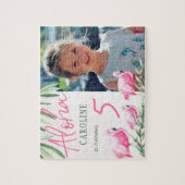 Aloha tropisch aangepast PHOTO-verjaardagscadeau Legpuzzel (Verticaal)