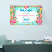 Aloha Tropisch Afstuderen Luau Party Welcome Banne Spandoek (Beurs)