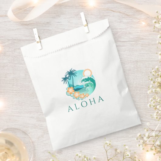 Aloha Tropisch Bedankzakje (Geknipt)