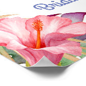 Aloha Tropisch Bloemstuk Luau Welkomstbord Poster (Hoek)