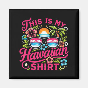 Aloha Tropisch Dit Is Hawaiiaanse Zomer Vakantie Magneet